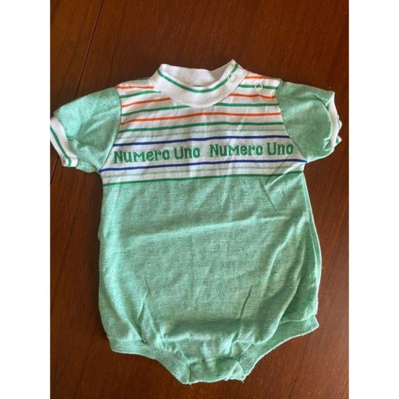 Vintage Healthtex Sporty Romper Numero Uno 12m - Picture 1 of 9